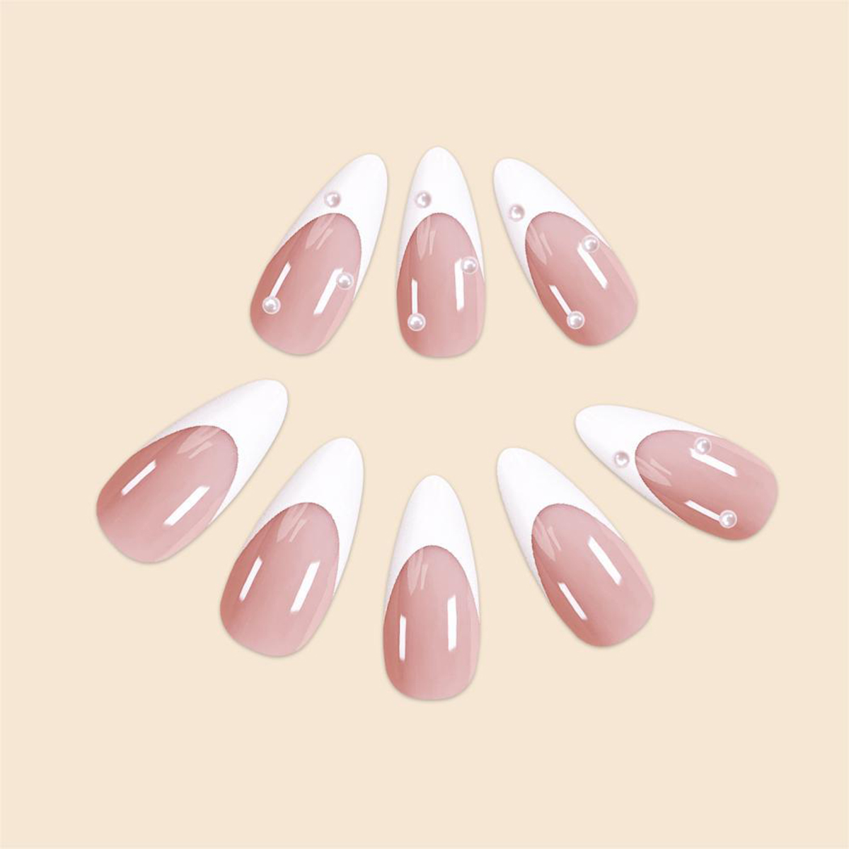 Ivory Lustre White Nails